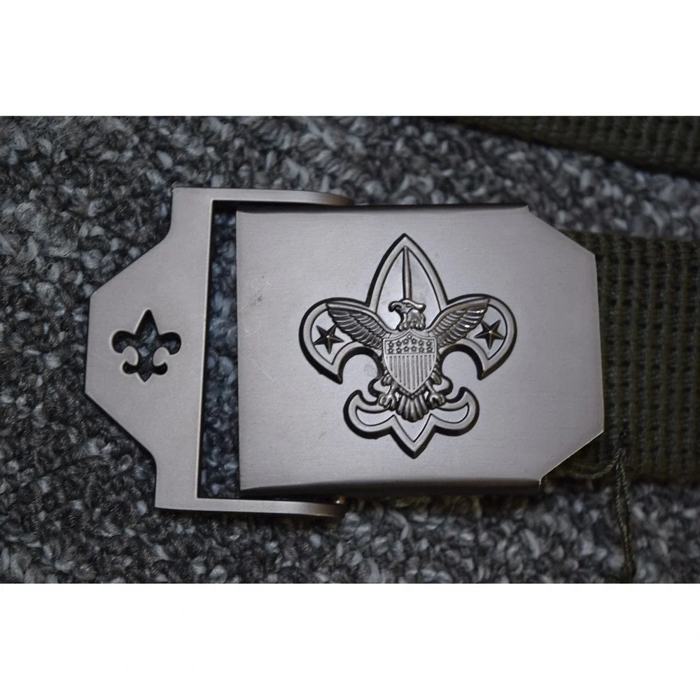 Boy Scout Official Green Official Uniform Belt + Buckle S/M 32